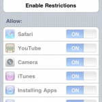 Restriction Options in iOS 4.2